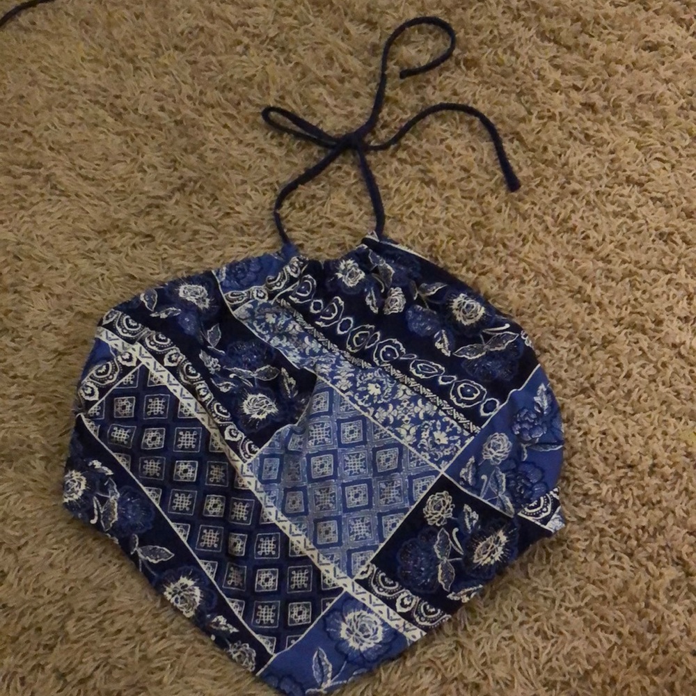 True craft blue bikini top